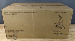 lot 38C image: 6 Brand New HD Supply Single Handle 1.2gpm Sink Faucets $120 Total Retail S