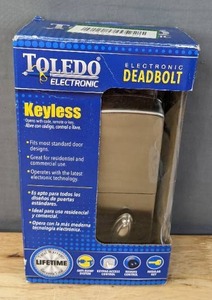 lot 79A image: Toledo Electronic Stainless Steel Deadbolt with Remote Control V