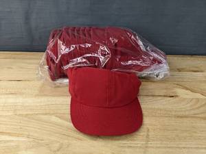lot 135E image: 60 Brand New Yupoong Red Hats OSFM A