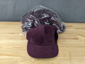 lot 39E image: 24 Brand New Yupoong Plum Hats OSFM A