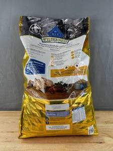 lot 5A image: Brand New 28-lb. Bag of Blue Buffalo Wilderness Natural High-Protein Healthy Weight Dry Food for Adult Dogs, Chicken Recipe $70 Retail O