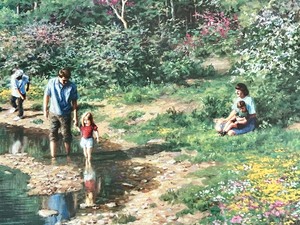 lot 32 image: A Heritage From The Lord Framed Print by Larry Dyke