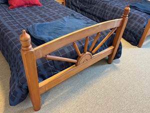 lot 36 image: Pair of Wooden Vintage Bunkbeds