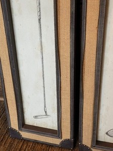lot 24A image: Pair of Golf Motif Framed Prints