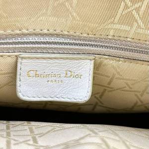 Christian Dior Large Lady Dior Ivory Tote Authentic $7,000 Retail