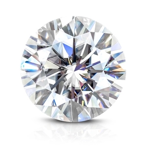 3.54 Carat Moissanite Round Brilliant Cut Loose Gemstone