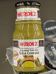 lot 13 image: 2 Back - Lot of 6 Herdez Roasted Poblano Salsa Cremosa (Medium) 15.3 oz