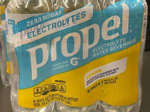 lot 257 image: Propel Electrolyte Water Beverage, Lemon Flavor 6-Pack