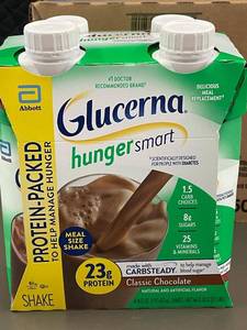 lot 385 image: CT 1 - Glucerna Hunger Smart Shake Classic Chocolate - Case of 12 (16 fl oz each)