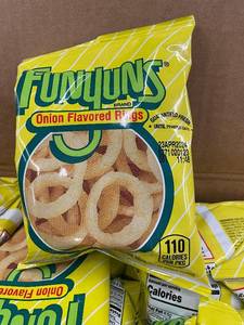 lot 414 image: Lot of 40 Funyuns Onion Flavored Rings - Single Serving Bags