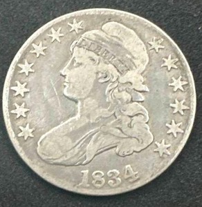 1834 Capped Bust Half Dollar