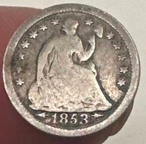 1953 Seated Liberty Half Dime