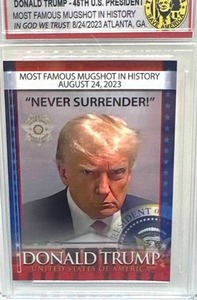 Donald Trump Mugshot Trading Card Mint