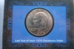 lot 31 image: LAST YEAR OF ISSUE EISENHOWER DOLLAR 1978