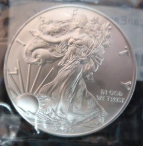 lot 36 image: AMERICAN EAGLE SILVER DOLLAR