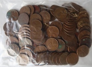 lot 75 image: WHEAT PENNIES
