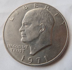 lot 76 image: 1971  EISENHOWER CIRCULATED SILVER DOLLAR