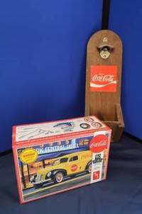 lot 125 image: NIB COCA-COLA 40 FORD SEDAN 125 SCALE PLUS VINTAGE COCA COLA OPENER