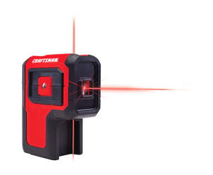 lot 27 image: CRAFTSMAN Red 100-ft Self-Leveling Outdoor 3 Spot Beam Line Generator Laser Level Model # CMHT77632 (Retail $74.99)