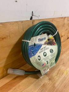 lot 34 image: FLEXON 58-in x 50-ft Heavy-Duty Vinyl Green Hose