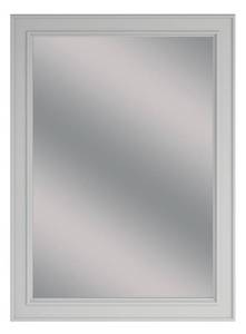 lot 35 image: ALLEN  ROTH Wrightsville 22-in x 30-in Framed Bathroom Vanity Mirror (Light Gray)