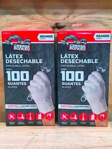 lot 36 image: Lot of 2 - Boxes Of Grease Monkey Disposable Latex Gloves