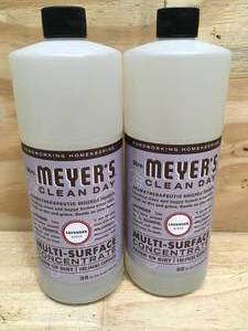 lot 51 image: Lot of 2 - Mrs. Meyers Multi-Surface Concentrate 32 Fl Oz Bottles