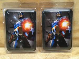 lot 65 image: Lot of 2 - Captain America Light Switch Covers