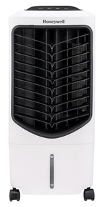 lot 53 image: Honeywell Compact Evaporative Tower Air Cooler with Spot Fan and Humidifier Model # TC09PEU (Retail $229.95)