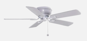 lot 56 image: Hampton Bay Hawkins 44 In. White Ceiling Fan Model # YG204-WH