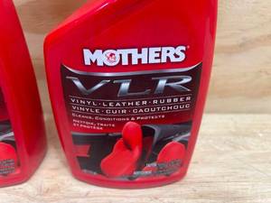 lot 44 image: MOTHERS Lot of 2-  24 oz. Bottles of VLR Vinyl Leather Rubber Cleaner