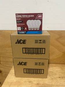 lot 109 image: ACE Case of- General Purpose 43 Watt Halogen Lightbulbs (12 packs, 4 bulbs per pack)