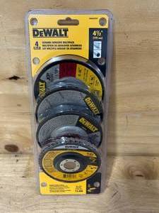 lot 112 image: DEWALT Set of Ceramic Abrasive Cutting Wheels for Metal and Stainless Steel - 4 pieces (0717246)