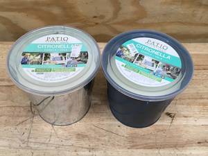 lot 100 image: Lot of 2 - Patio Essentials Citronella Candles
