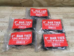 lot 125 image: Lot of 5 - Mazel & Company 6 Bar Ties (100 bar ties per pack)