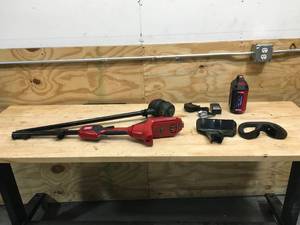 lot 9 image: Toro 60V MAX Brushless String Trimmer with 2.0Ah Battery an Charger Model # 51831