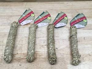 lot 181 image: Lot of 4 - 50 ft bundle of grass cord