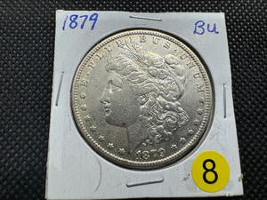 1879 Morgan Silver Dollar Marked BU When Purchased