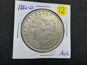 1882-O Morgan Silver Dollar Marked AU When Purchased