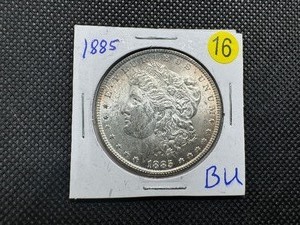 1885 Nicely Toned Morgan Silver Dollar Marked BU When Purchased