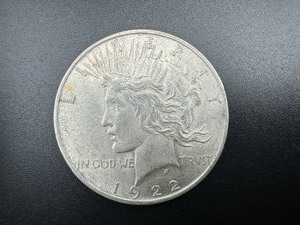 1922 AU Peace Silver Dollar