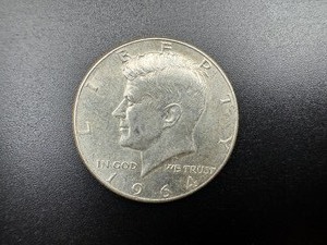 1964 90% Silver Kennedy Half Dollar