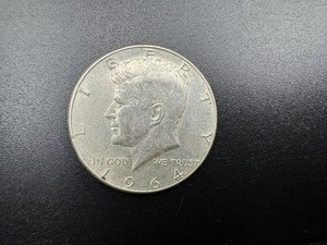 1964 90% Silver Kennedy Half Dollar