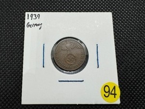 1939 German Deutsches Reich 1 Reichspfennig