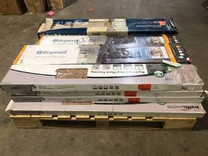 Pallet of Mixed Assorted Flooring Various Models and Conditions Customer Returns See Pictures