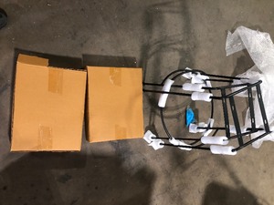 Lot of 2 adjustable bar stools customer return review pictures