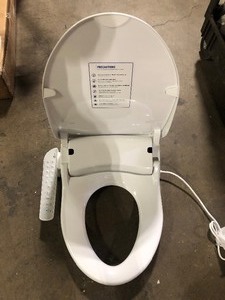 Bio Bidet Ultimate BB-600 Bidet Toilet Seat, adjustable Heated Seat and Freshwater, Dual Nozzle Sprayer, Posterior Feminine Wash, Elongated  Customer Returns See Pictures