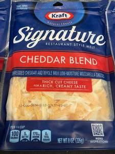 Kraft Signature Cheddar Blend Shredded Cheese - Lot of 3