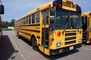 lot 45 image: 2008 Thomas Built MVP-EF School Bus - 81,609 Miles - Current DOT