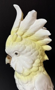 lot 21 image: Royal Dux Bohemian Crested Cockatoo Statue